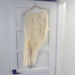 Bridal faux fur stole